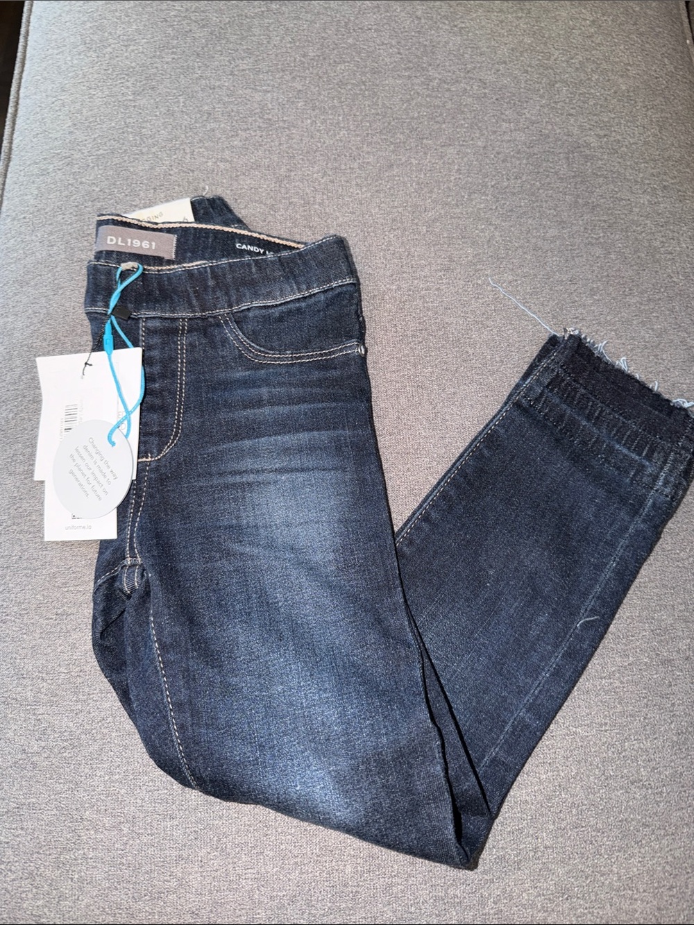 DL1961 Kids Indigo Skinny Jeans with Subtle Fade